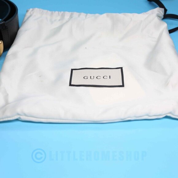 NEW!  Gucci GG Marmot Wide Belt, Black, Size 80 - Picture 9 of 10